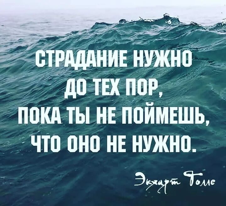 Страдание необходимо. Страдание нужно толле.