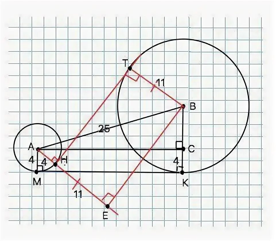 Даны окружности радиусов 4 и 9. 49 Радиус окружности. Четыре радиуса в одной фигуре. Четыре радиуса переходом.