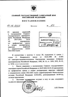 Постановление главного врача 19