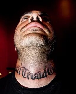 His neck