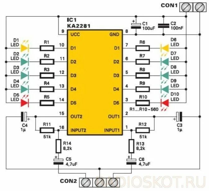 Индикатор уровня усилителя. Индикатор уровня громкости lm3914. Ka2281 индикатор уровня схема подключения. Светодиодный индикатор напряжения lm3914. Светодиодный индикатор ka2284.