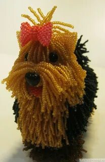 Собака из бисера