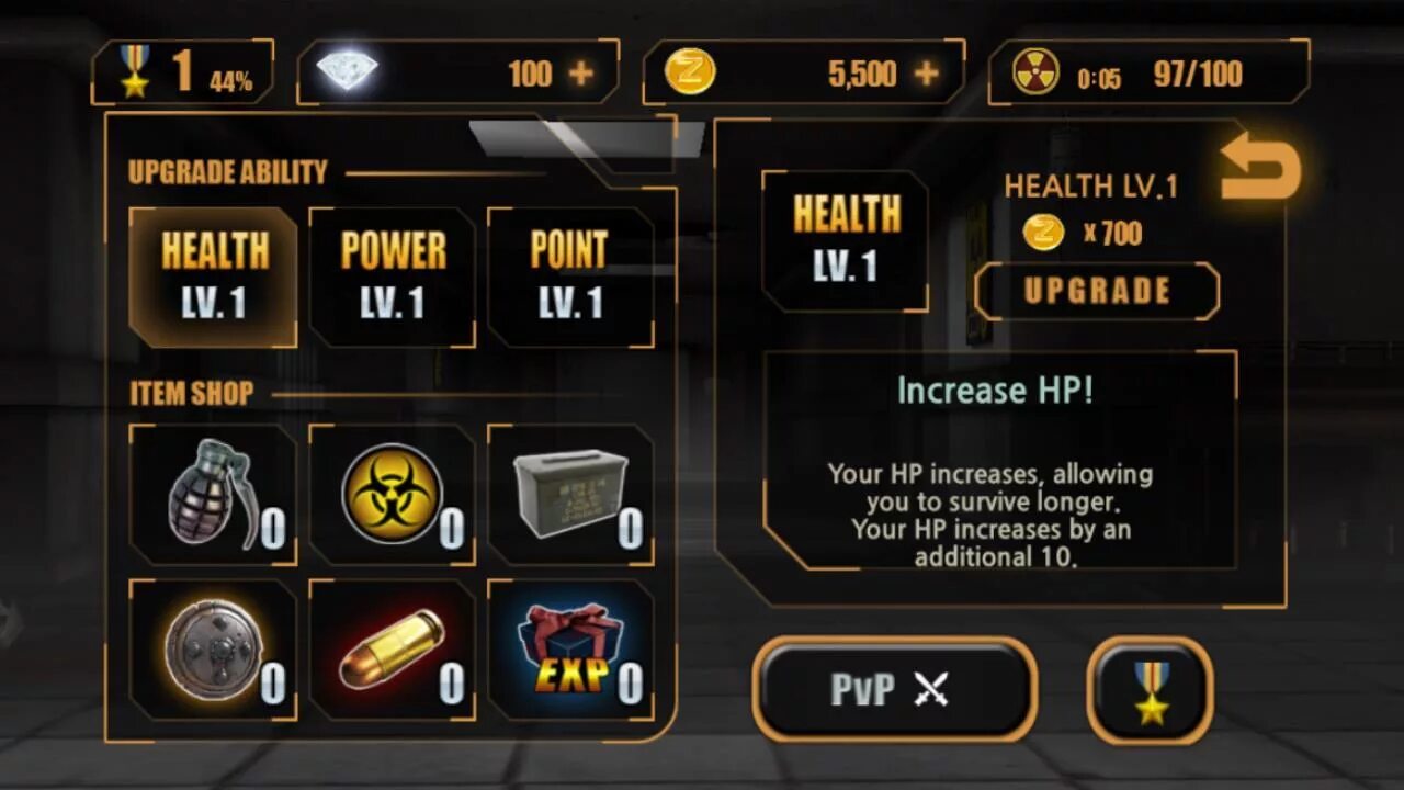 Upgrade ability