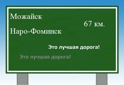 Наро фоминск сколько от москвы