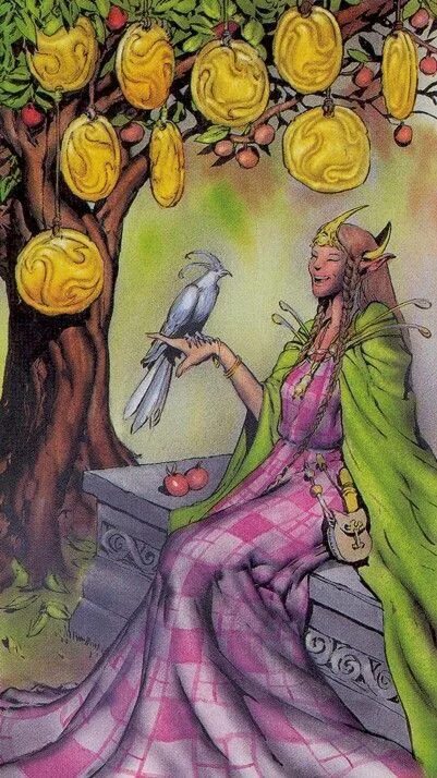 Nine of Pentacles - Before Tarot (Simona Rosi Eon with P. Alligo, C. Kenner & F.