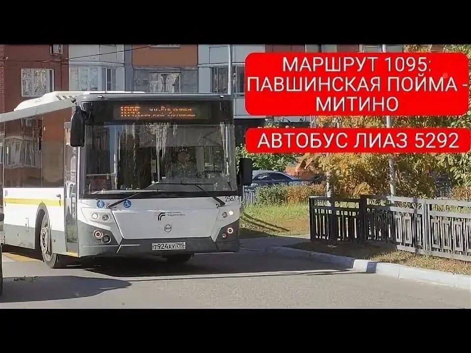 Автобус 1095 митино павшинская