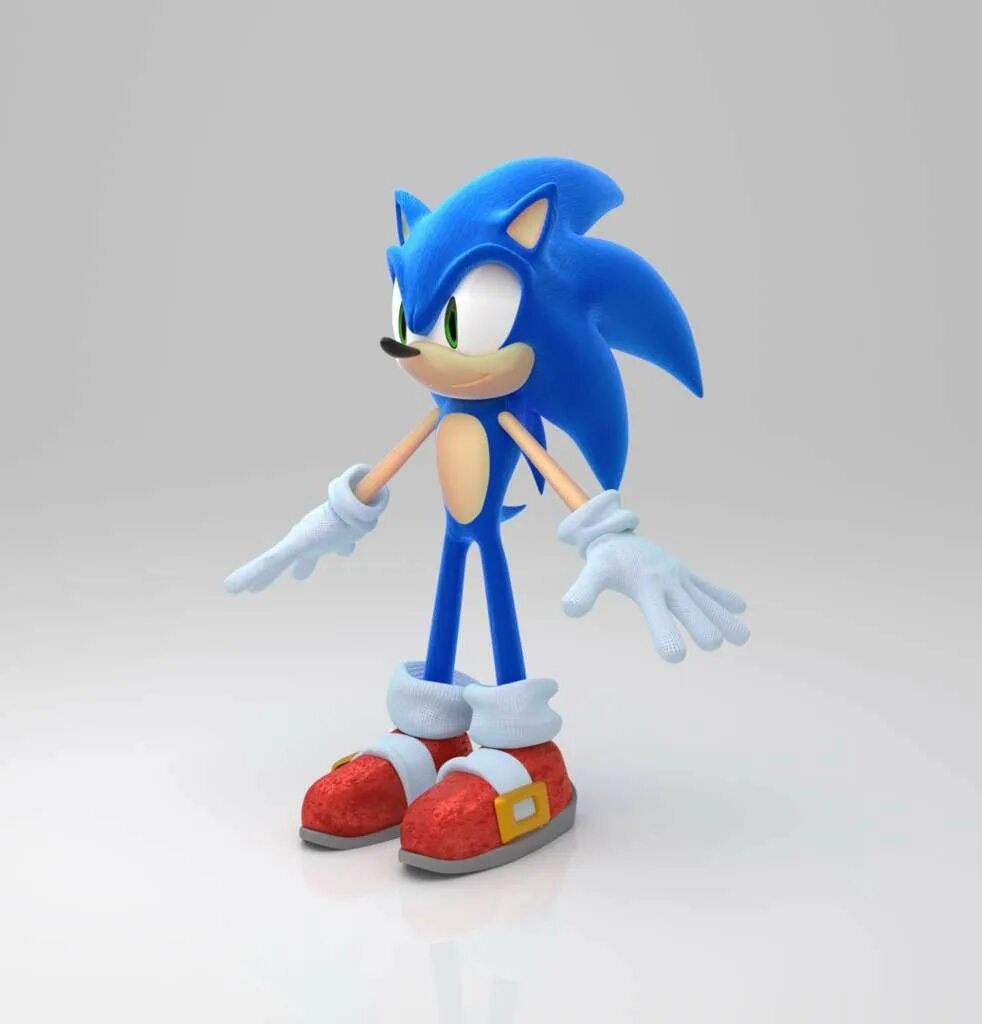 Sonic modeling. Юдзи Уэкава. Модель Соника. 3d модель Соника. Uekawa Sonic Style.