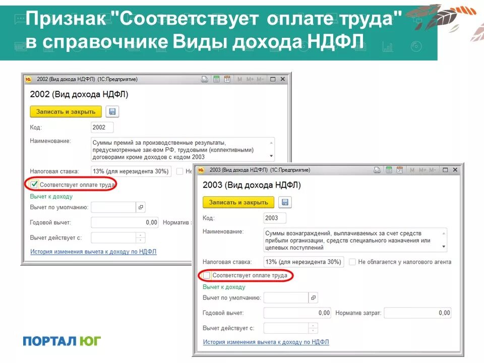 Перевод денежных средств в виде дохода. Вид дохода 1. Коды доходов по НДФЛ.