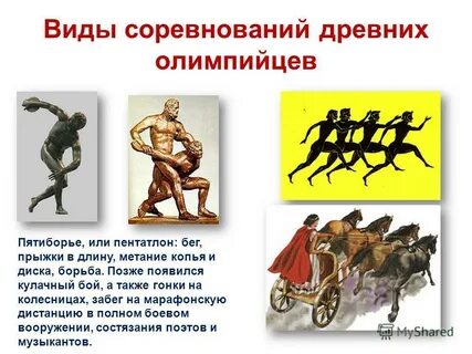 Самый первый вид олимпийских состязаний