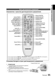 Daewoo пульт инструкция