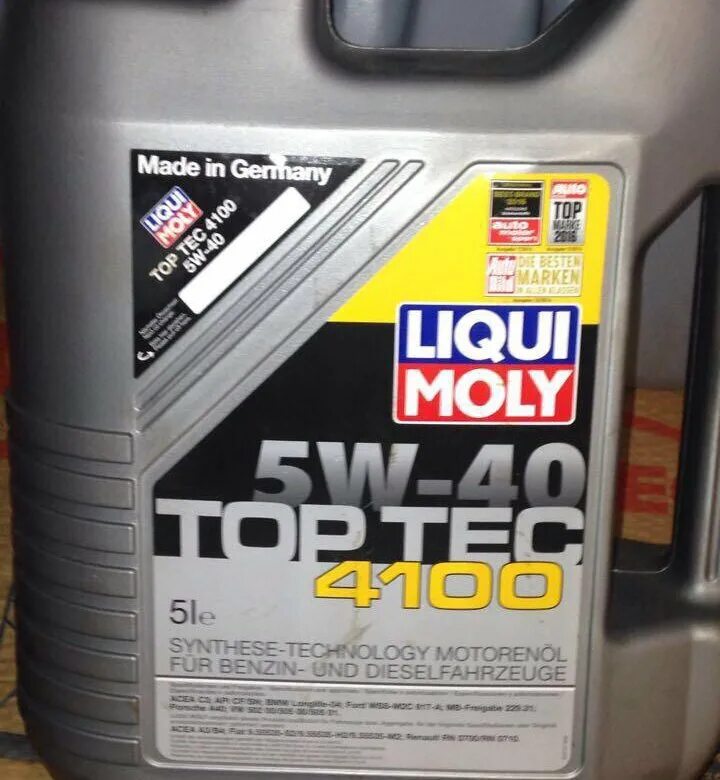 Масло моторное liqui moly top tec