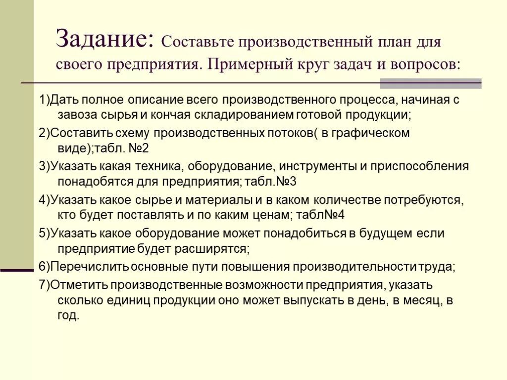 Составьте производственные. Составление производственного плана. Производственный план предприятия. План производственного процесса. Составление производственного плана плана.