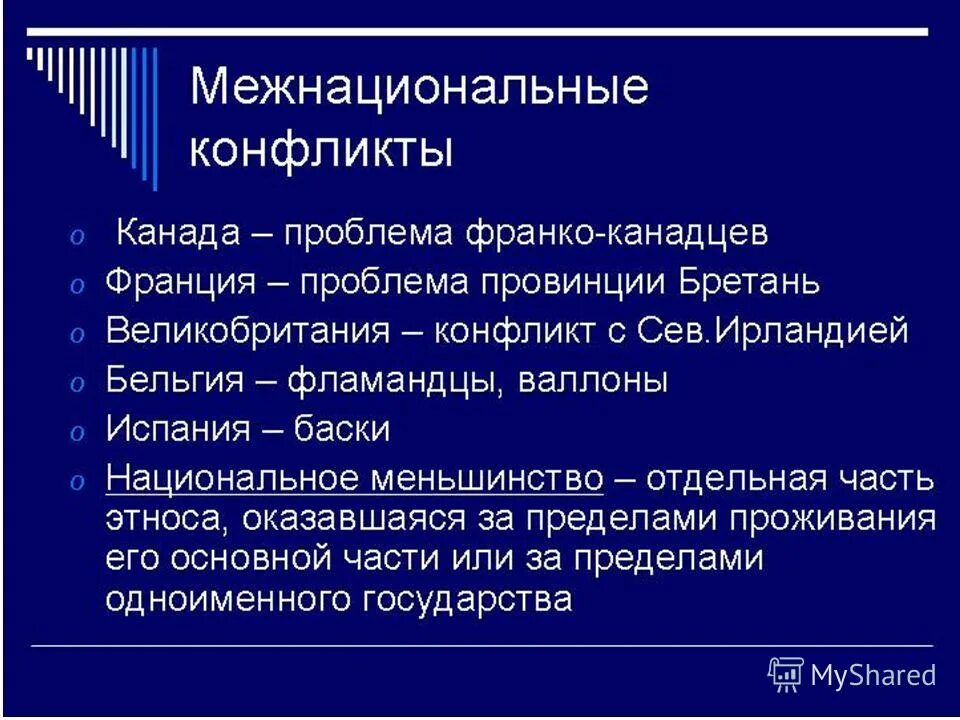 Конфликт приводит к межнациональной