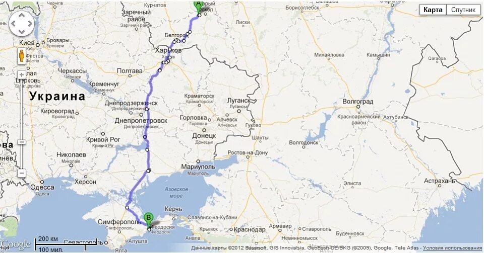 Сколько километров до губкина