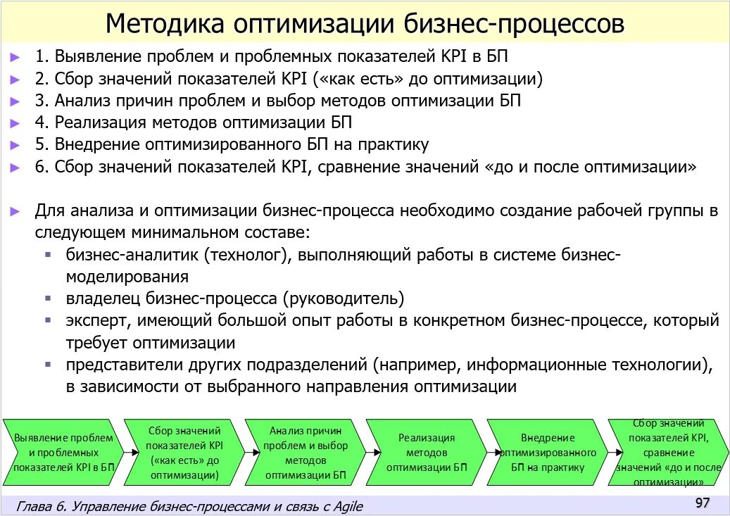 Работа по оптимизации системы управления