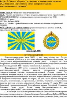 Что входит в воздушно космические силы