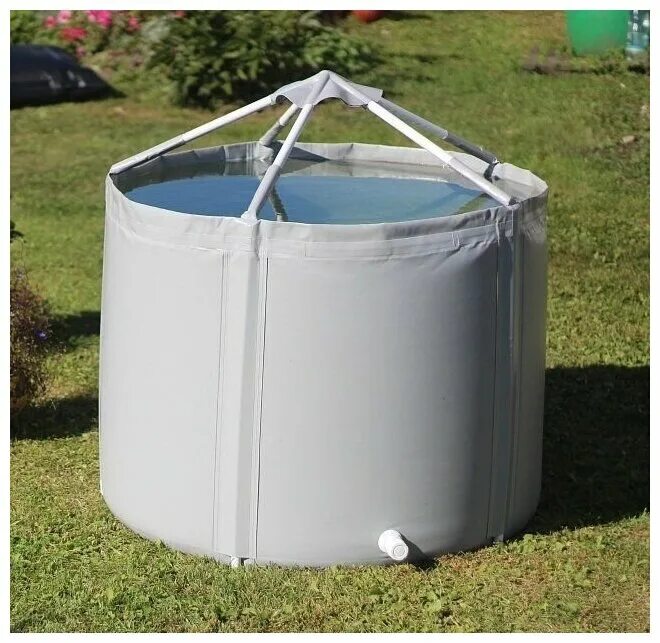 Емкость складная из пвх 1500л серая h=70см, ekud. Емкость пвх. Складной резервуар для воды 100л. Емкость пвх. Емкость пвх.
