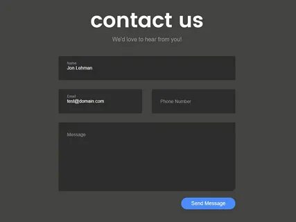 Contact html