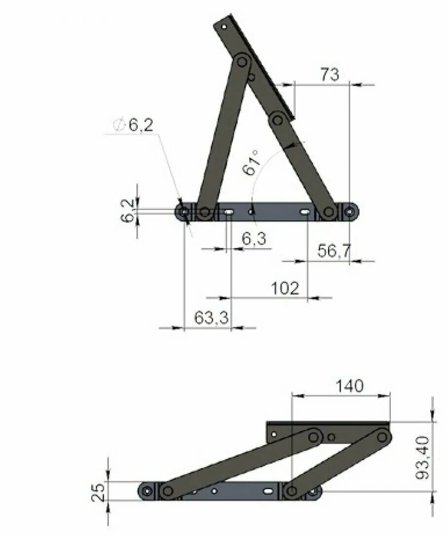 подъемный механизм замок для диванов. механизм 555 озмф.