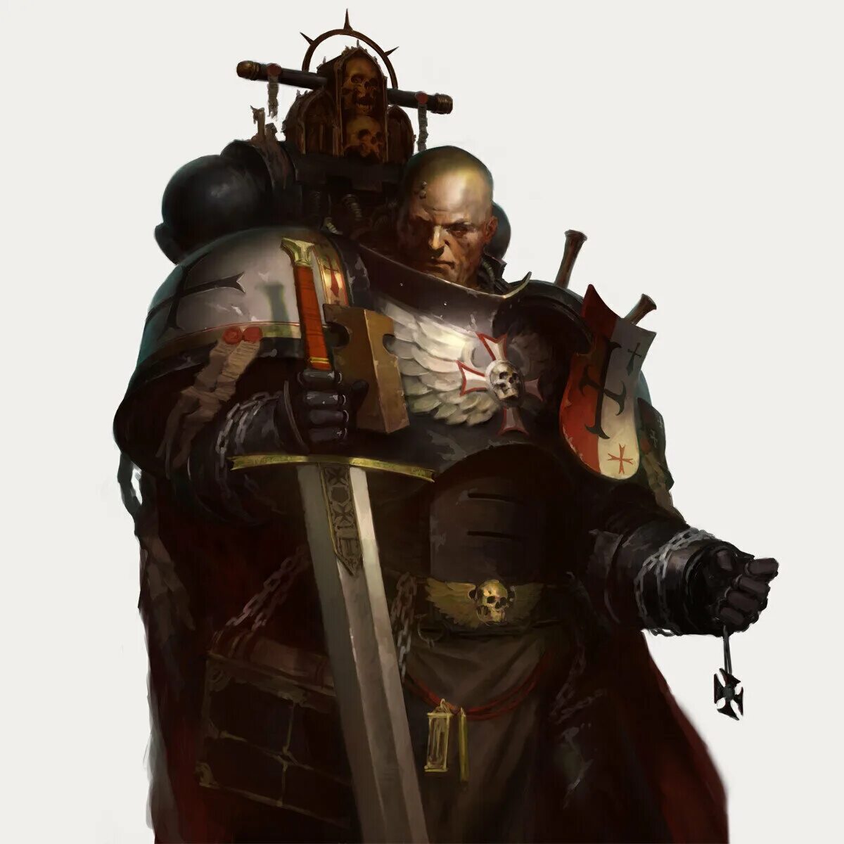 Малкадор вархаммер 40000. Сигизмунд черные храмовники. Сигизмунд вархаммер. Чёрные храмовники warhammer император. Чемпион императора черный храмовник.