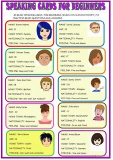 To be speaking exercises