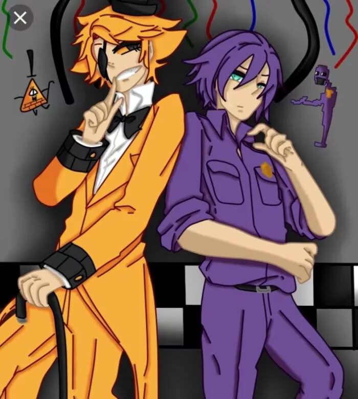 оранжевый парень фнаф. фиолетовый человек. фиолетовый человек оранжевый. маска фиолетового человека. пёрпл гай уильям афтон.