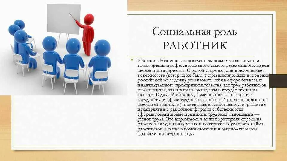 Роль работника в обществе. Социальная роль работника. Социальные роли молодежи. Характеристика социальной роли работника. Основные социальные роли молодежи.