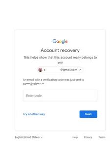 Verification code sent