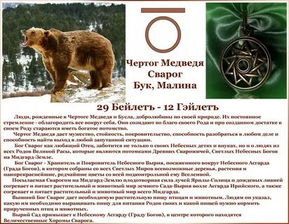 Славянский календарь тотемных животных по дате