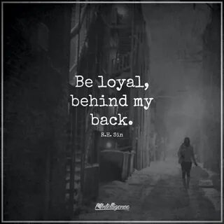 Being loyal