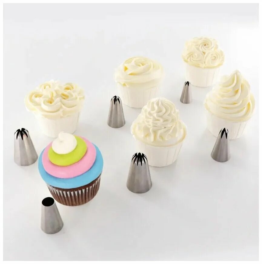 насадки для украшения маффинов. насадки wilton 1м. насадка для каккейков уоема. капкейки в бумажных тюльпанах. кондитерские насадки pme.