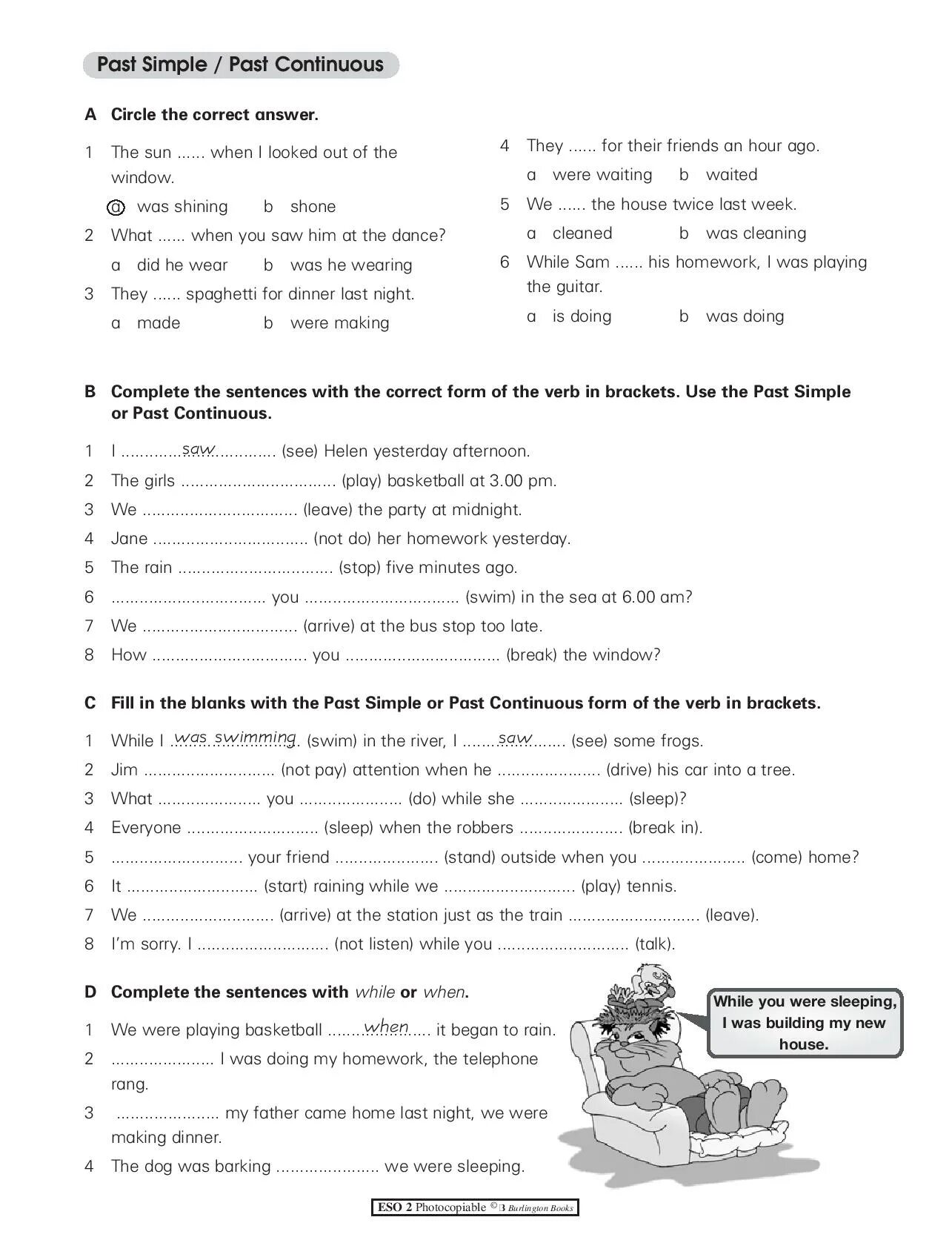 Past simple past progressive. Предложения в паст континиус. Past simple past progressive правила. Past continuous when while worksheets. Упражнения по английскому языку на тему past simple past continuous.