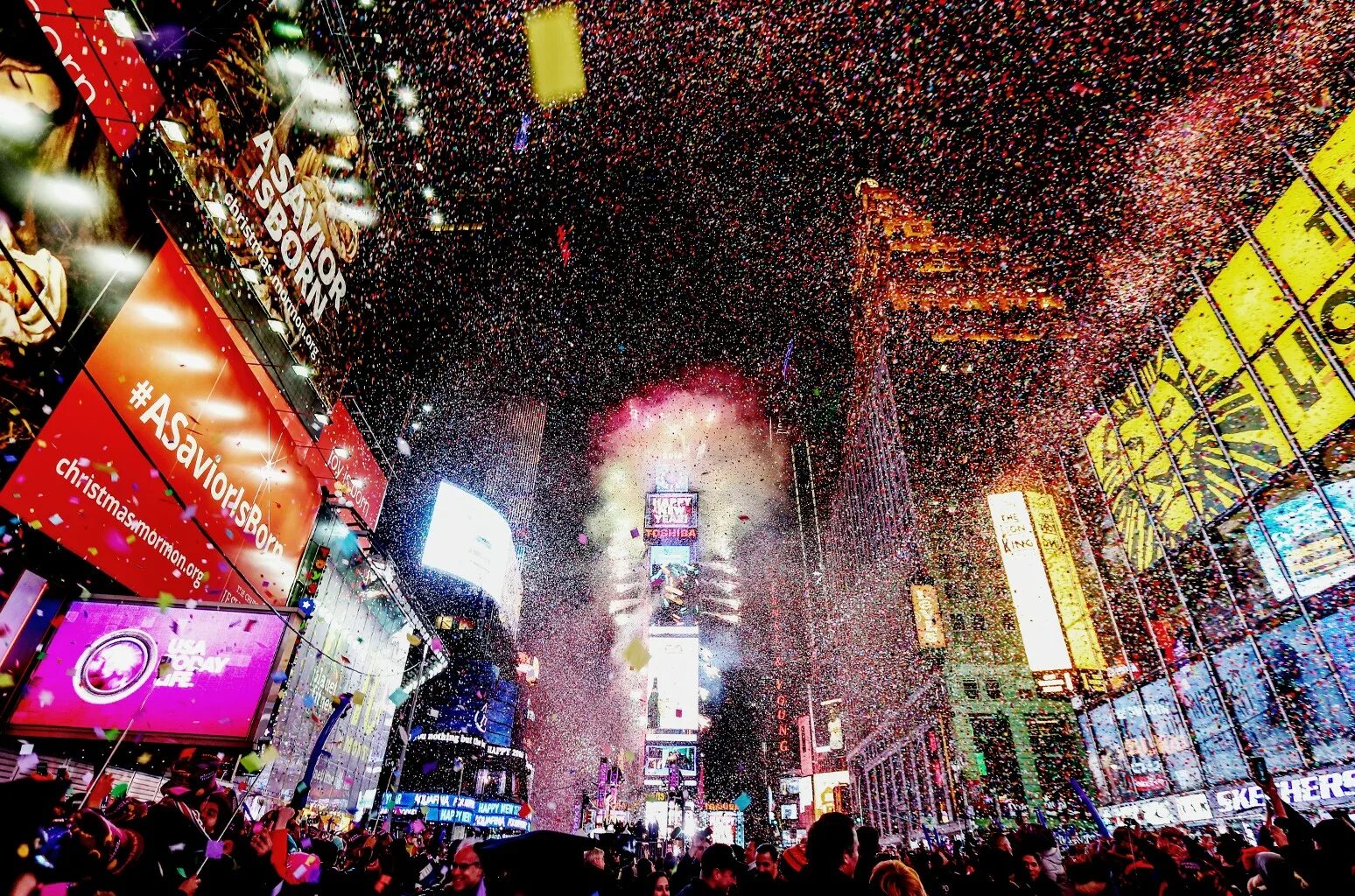 Time square new year