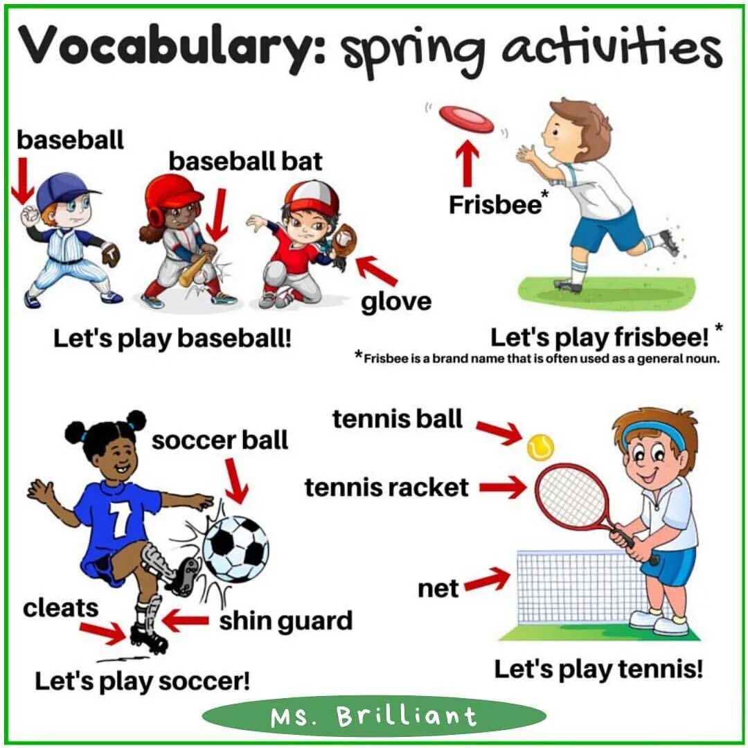 Spring Vocabulary. Spring activities. Warming up activities на уроках английского языка. Activities на английском