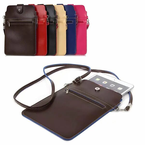 Барсетка BMW PU Leather Carbon Tablet Bag 10". Сумочка для телефона. Cумочка-чехол для телефона. Сумочка для телефона через плечо.