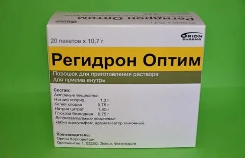 Регидрон при интоксикации