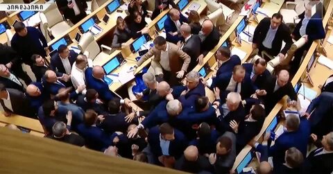Заседание парламента грузии