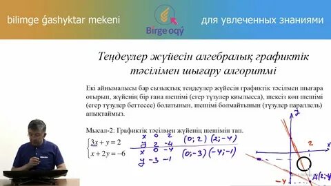 Екі айнымалысы бар сызықтық теңдеулер жүйесін