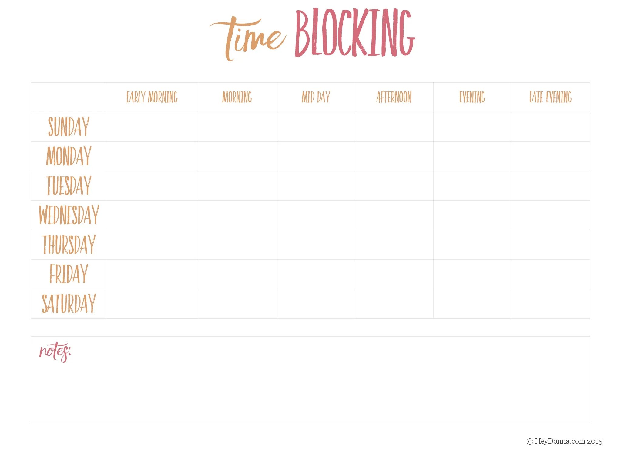 Blocking list