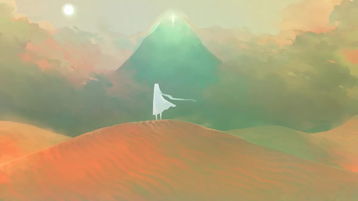 Journey игра белый плащ. Journey (игра, 2012). Джорни игра. Journey пейзажи.