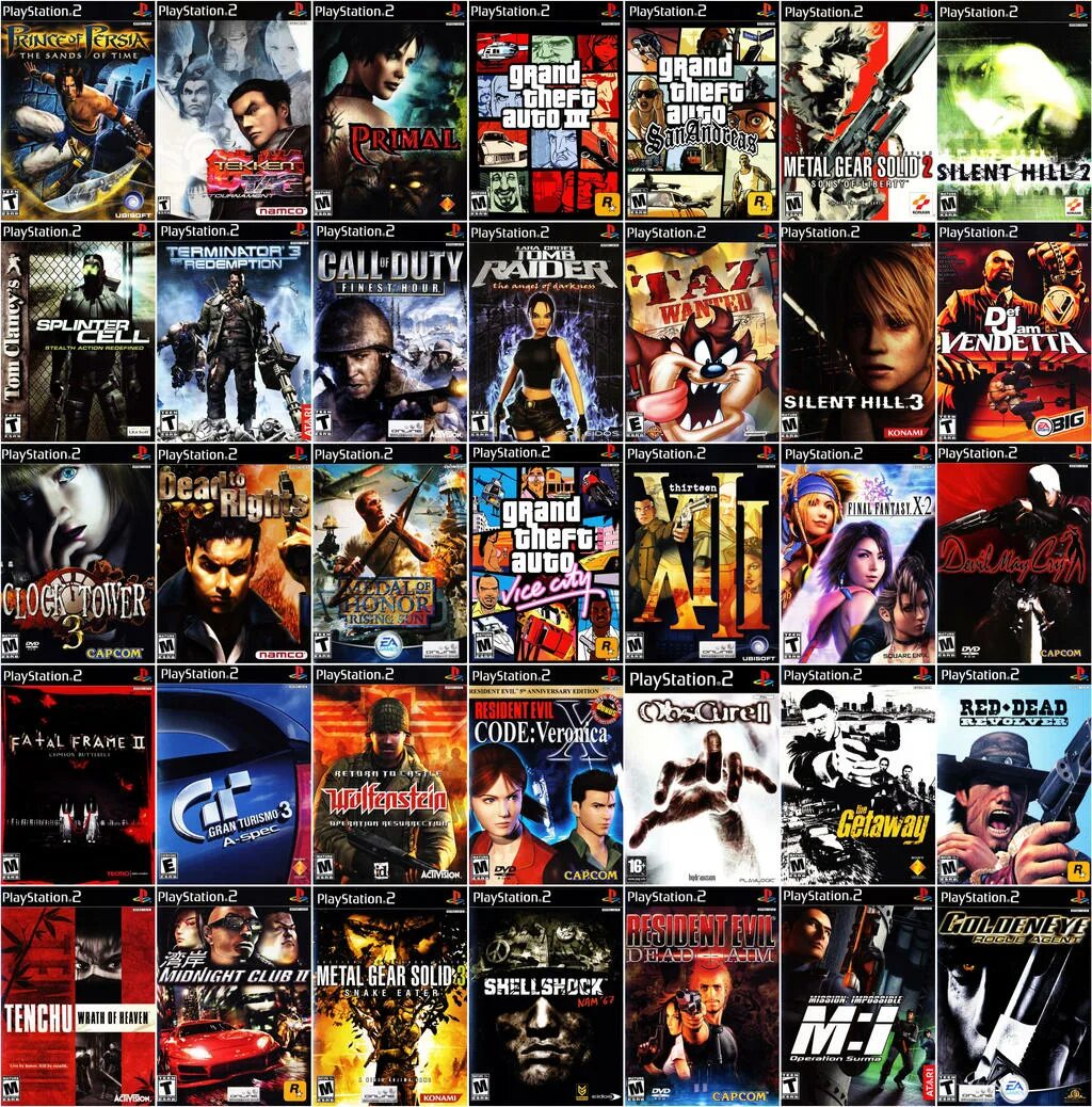 Video games list. Ps2 игры. Игры на ПС 2. Плейстейшен 2 игры. PLAYSTATION игры.