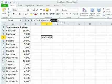 Счетесли на английском excel