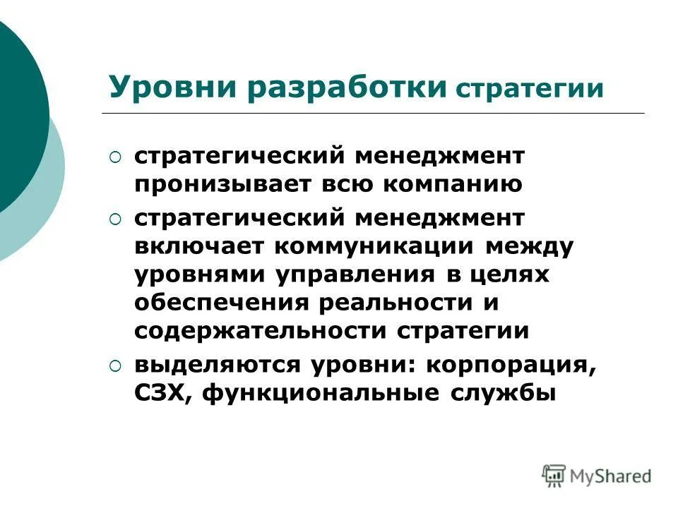 стратегический менеджмент синергия