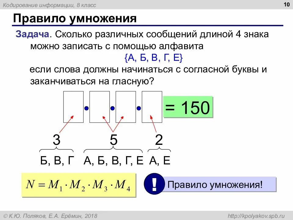 Кодирование информации 8 класс задачи. Правило умножения кодированной информации. кодирование информации правило умножения. информация закодированная с помощью символов это. порядок кодирования информации.