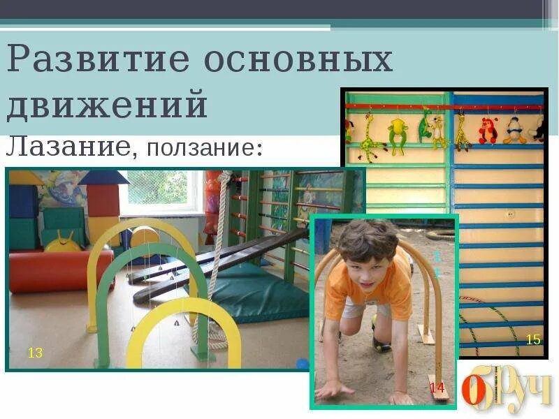 Развитие основных движений младшей группы