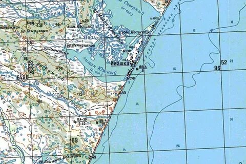 Карта оссора камчатский край