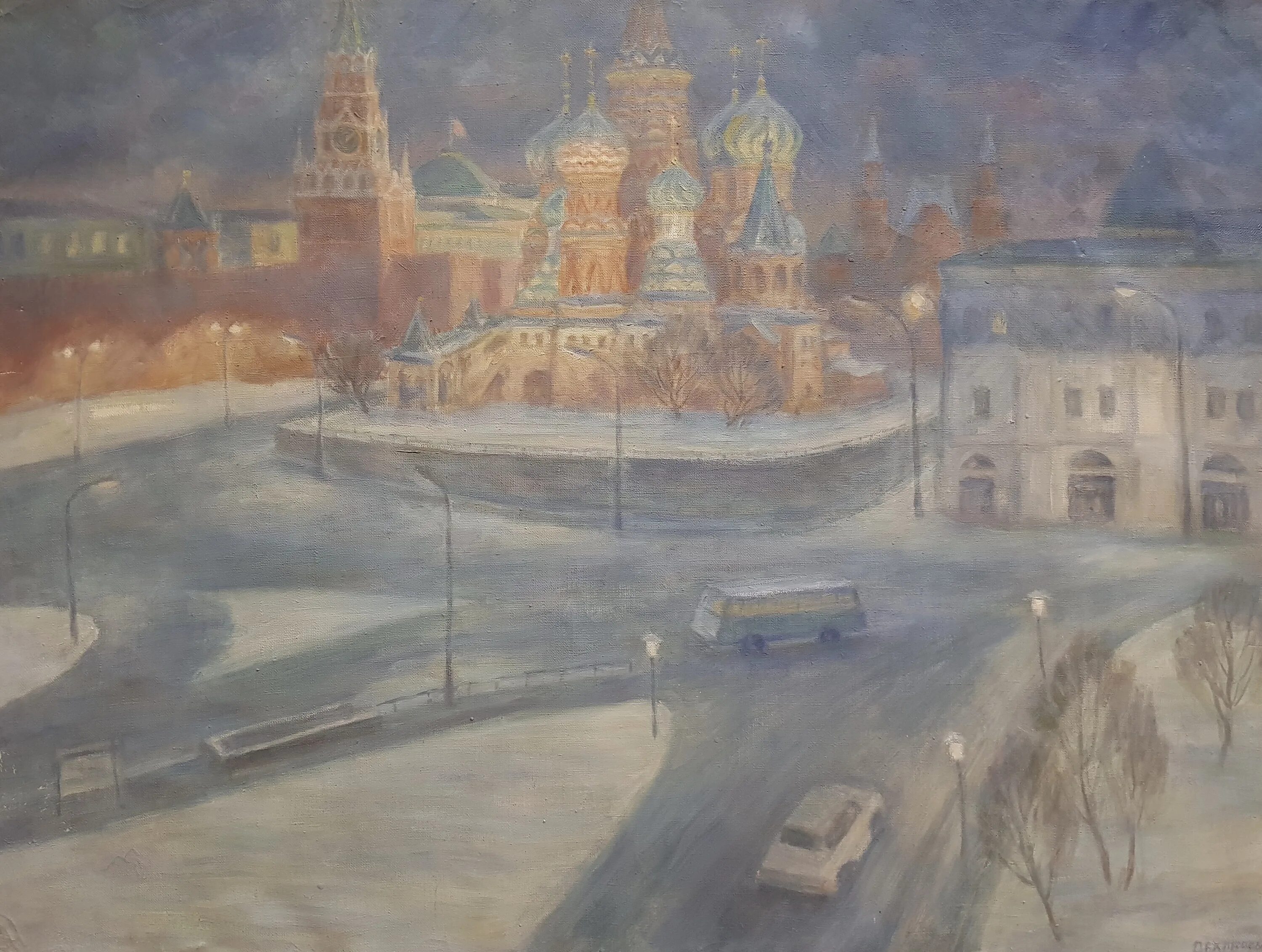 ночная москва живопись. картина москва. тесенков николай иванович. сайты художников москвы. ламидов художник москва.