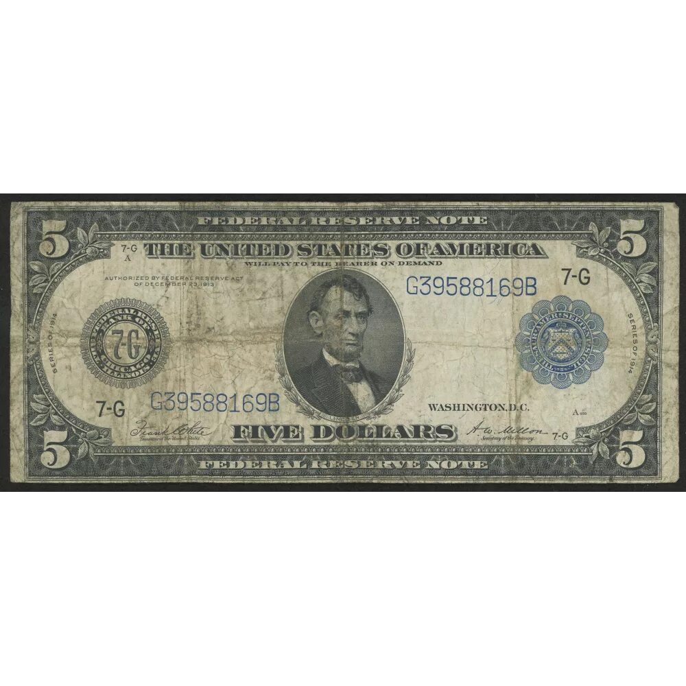 100 Долларов США 1914 года. 10 Dollars 1914 Federal Reserve Note. Купюра 5 долларов США. 20 Долларов 1914 года. Бумажный доллар цена