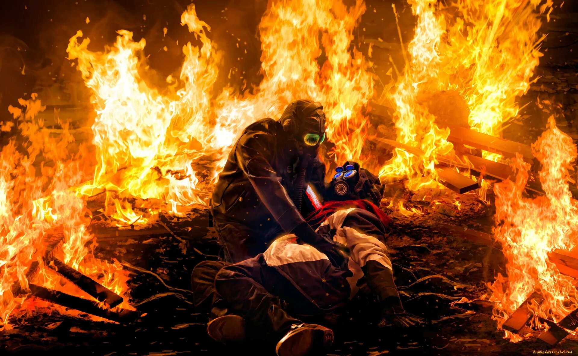 Пожарный на фоне огня. Пожар арт. Человек огонь. Пожар обои. Сгорел стол