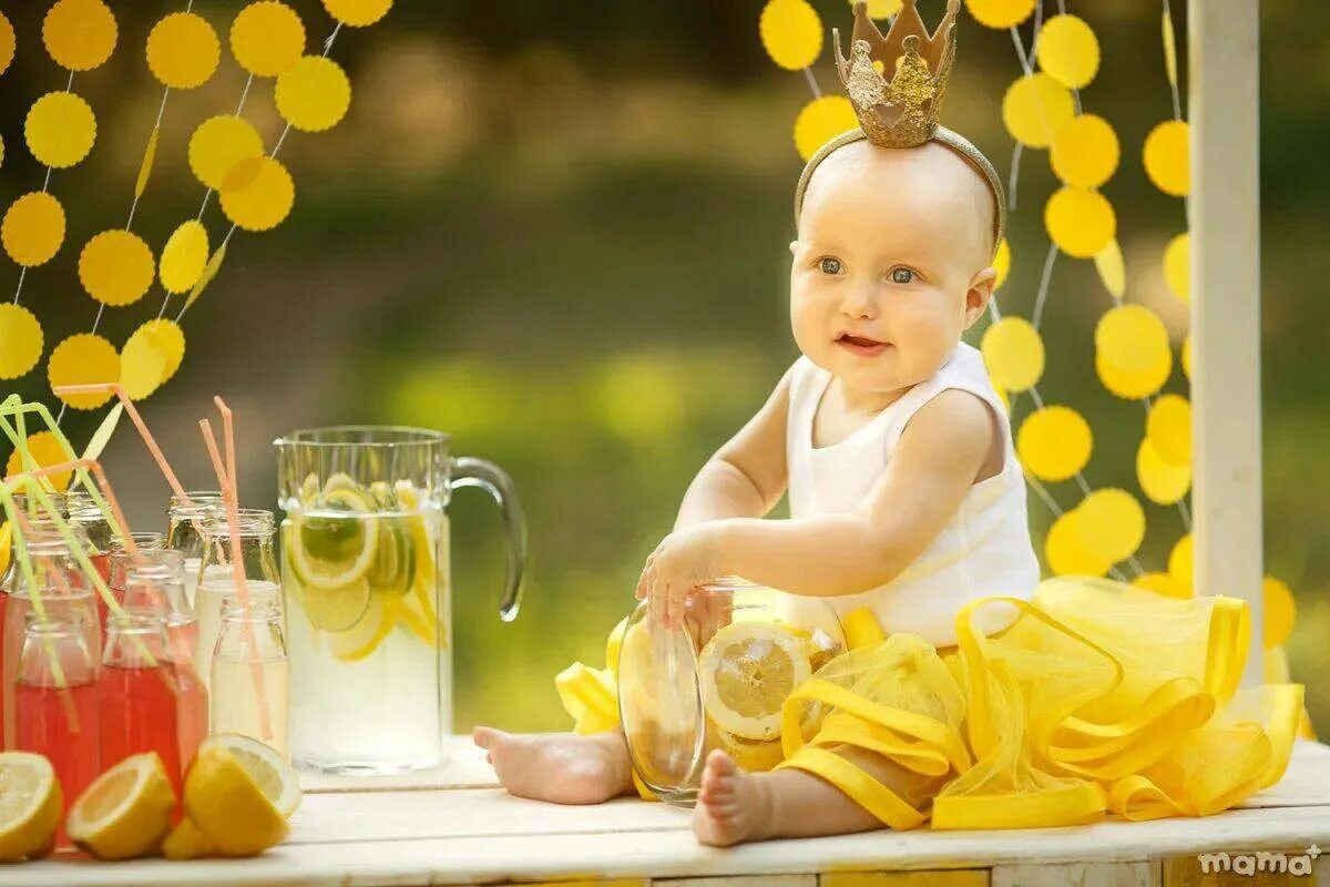 Baby and yellow